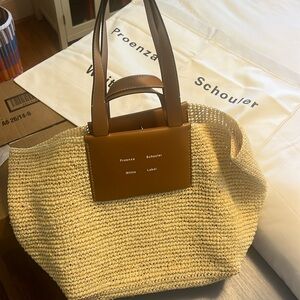 NWT Proenza Schouler White Label Raffia XL Bag